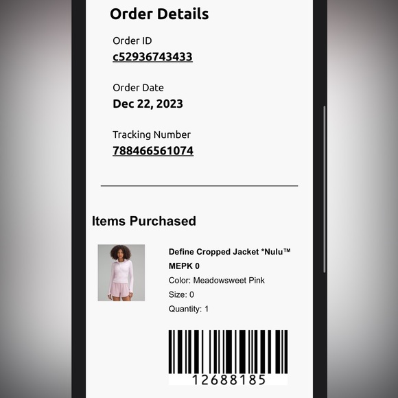 SOLD | Brand New Lulu define cropped pink - Picture 4 of 4